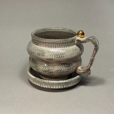 Fancy Mug with Saucer