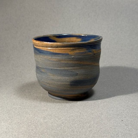 Blue-Gray Swirl Cup