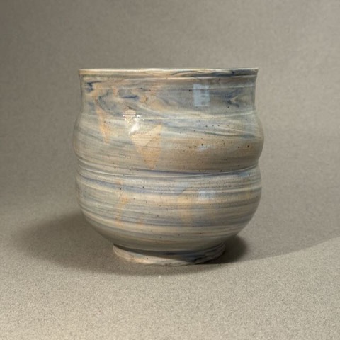 Pending Sale - Large Blue Swirl Cup