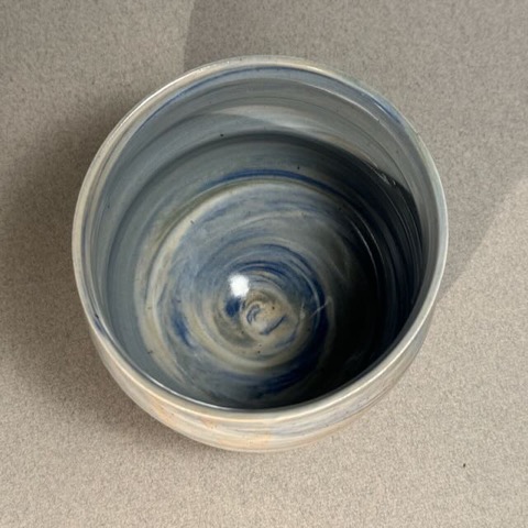 Pending Sale - Large Blue Swirl Cup - Image 2