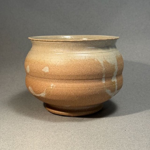 Large Brown Bowl With Happy Face