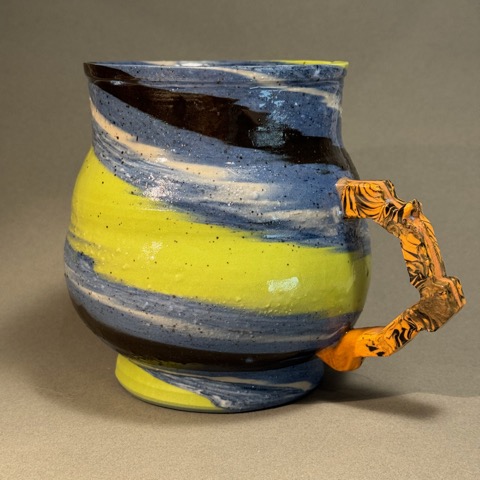Large Blue-Green Mug