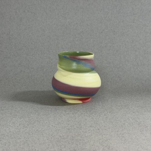 Pear-Shape Yellow Swirl Sipping Cup