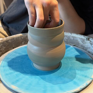 Begin shaping the upper bubble