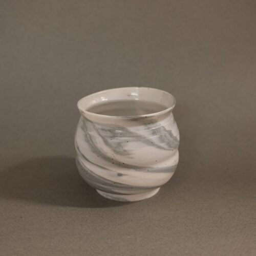 Swirl Cup Grey White